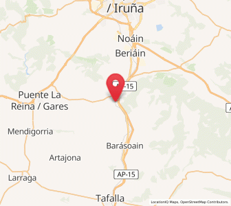 Map of Muruarte de Reta, Navarre