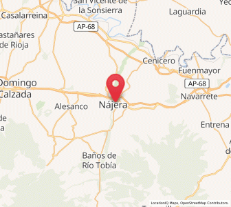 Map of Nájera, La Rioja