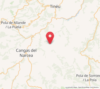 Map of Nando, Asturias