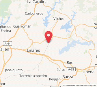 Map of Náquer, Andalusia
