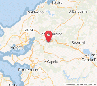 Map of Narahío, Galicia