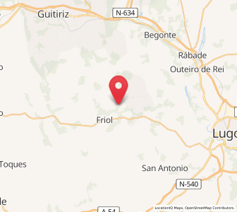 Map of Narla, Galicia