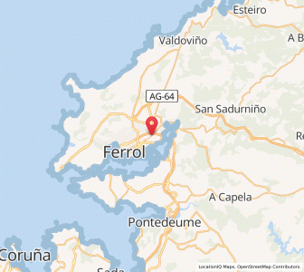 Map of Narón, Galicia