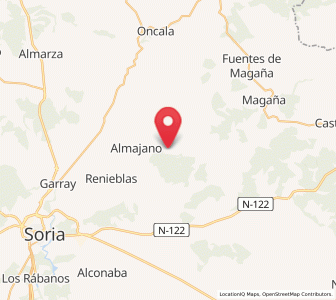 Map of Narros, Castille and León
