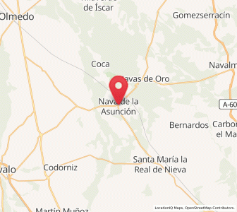 Map of Nava de la Asunción, Castille and León