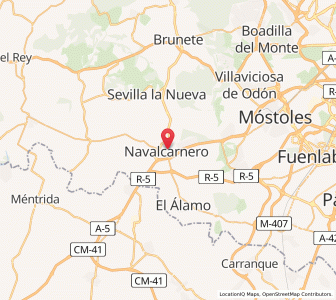 Map of Navalcarnero, Madrid