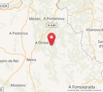 Map of Navallo, Galicia
