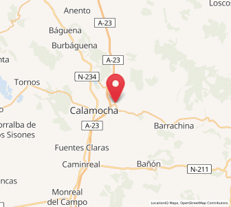 Map of Navarrete del Río, Aragon