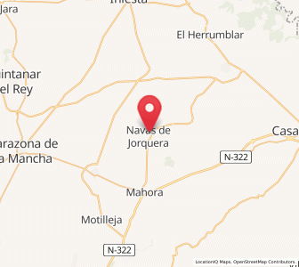 Map of Navas de Jorquera, Castille-La Mancha