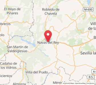 Map of Navas del Rey, Madrid