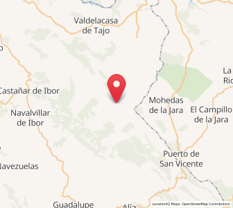 Map of Navatrasierra, Extremadura