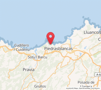 Map of Naveces, Asturias