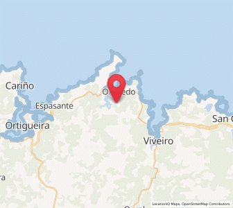 Map of Negradas, Galicia
