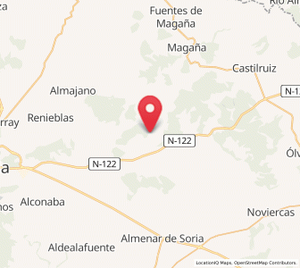 Map of Nieva de Calderuela, Castille and León