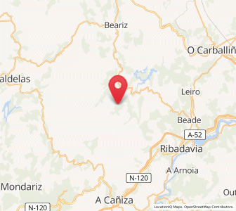 Map of Nieva, Galicia