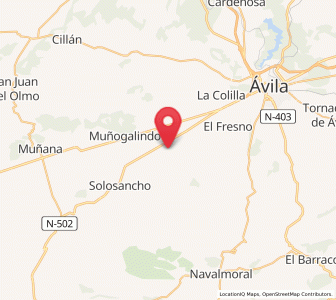 Map of Niharra, Castille and León