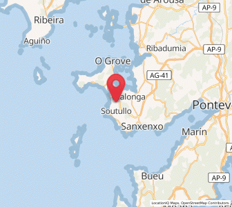 Map of Noalla, Galicia