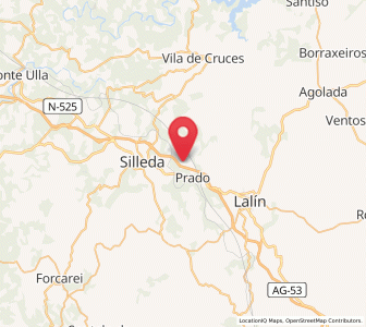 Map of Noceda, Galicia