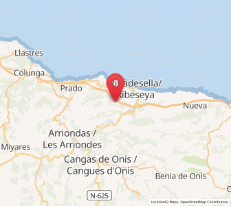 Map of Nocedo, Asturias