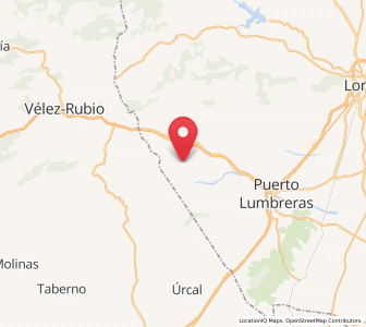Map of Nogalte, Murcia
