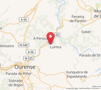 Map of Nogueira de Ramuín, Galicia