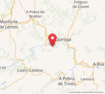 Map of Nogueira, Galicia