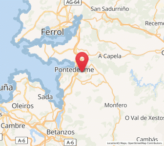 Map of Nogueirosa, Galicia