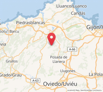 Map of Noval, Asturias