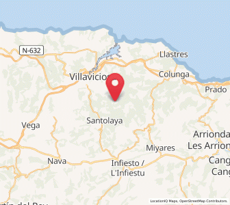 Map of Novales, Asturias