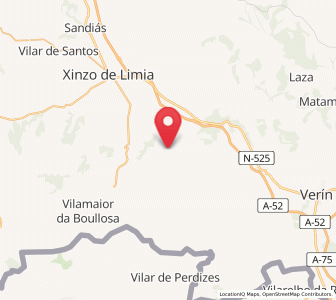 Map of Novás, Galicia