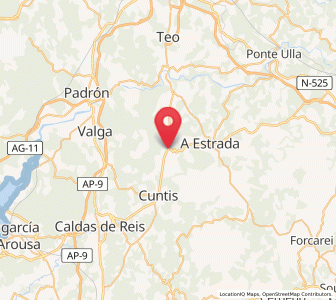 Map of Novás, Galicia
