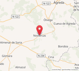 Map of Noviercas, Castille and León