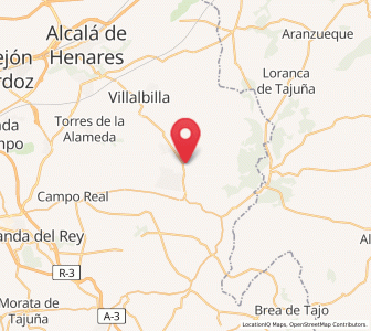 Map of Nuevo Baztán, Madrid