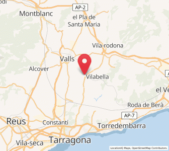 Map of Nulles, Catalonia
