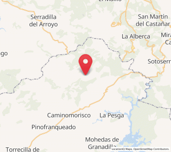 Map of Nuñomoral, Extremadura