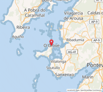 Map of O Grove, Galicia