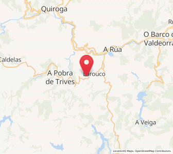 Map of O Poulo, Galicia