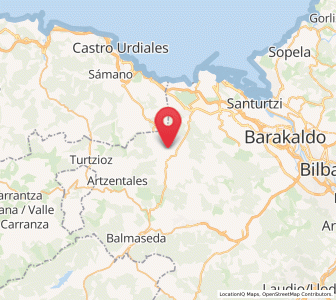 Map of Obekuri, Basque Country