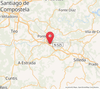 Map of Oca, Galicia