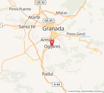 Map of Ogíjares, Andalusia