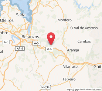 Map of Ois, Galicia