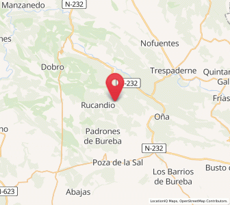 Map of Ojeda, Castille and León