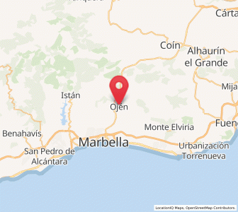 Map of Ojén, Andalusia