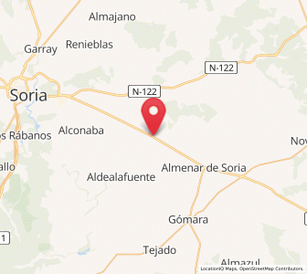 Map of Ojuel, Castille and León