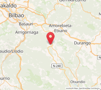 Map of Olabarri, Basque Country