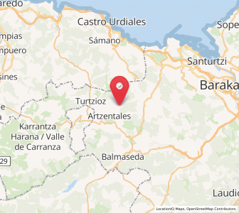 Map of Olabarrietagoikoa / Las Barrietas Altas, Basque Country