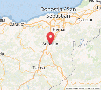 Map of Olagain, Basque Country