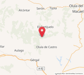 Map of Olapra, Andalusia