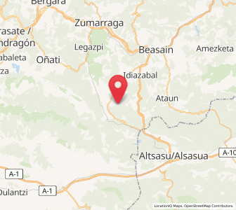 Map of Olaran, Basque Country