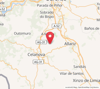 Map of Olás de Villariño, Galicia